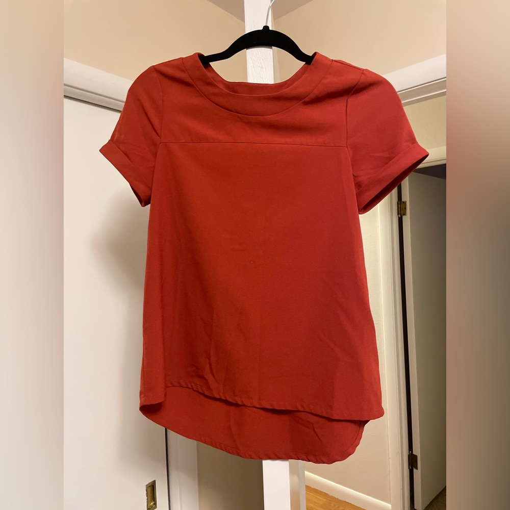 Small orange blouse